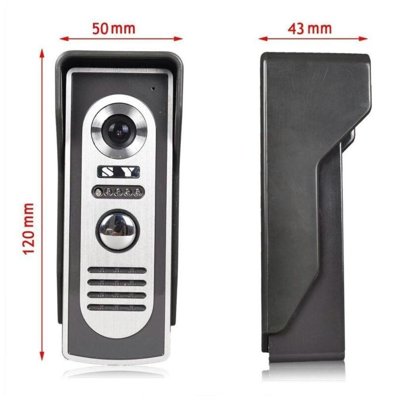 7 inch LCD Color Video Door Phone Intercom System Weatherproof Night Vision Camera Home Security - Image 5