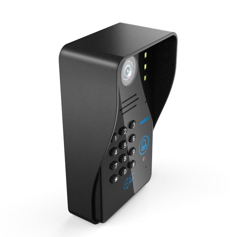 IP WIFI RFID Password Video Door Phone Doorbell Intercom System Night Vision Waterproof Access Control System + Wireless Remote Control Unlock - Image 3