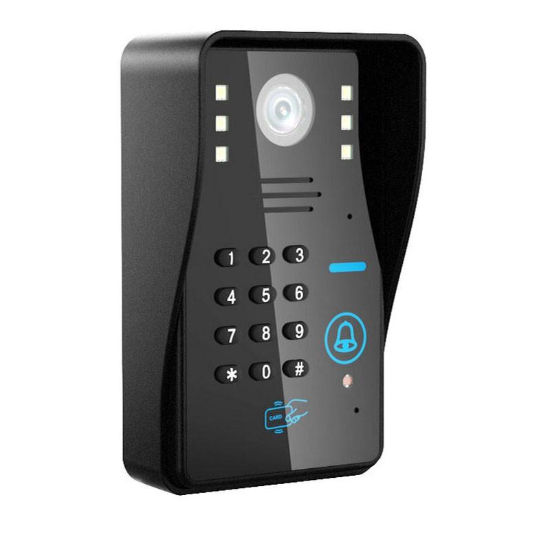 IP WIFI RFID Password Video Door Phone Doorbell Intercom System Night Vision Waterproof Access Control System + Wireless Remote Control Unlock - Image 2