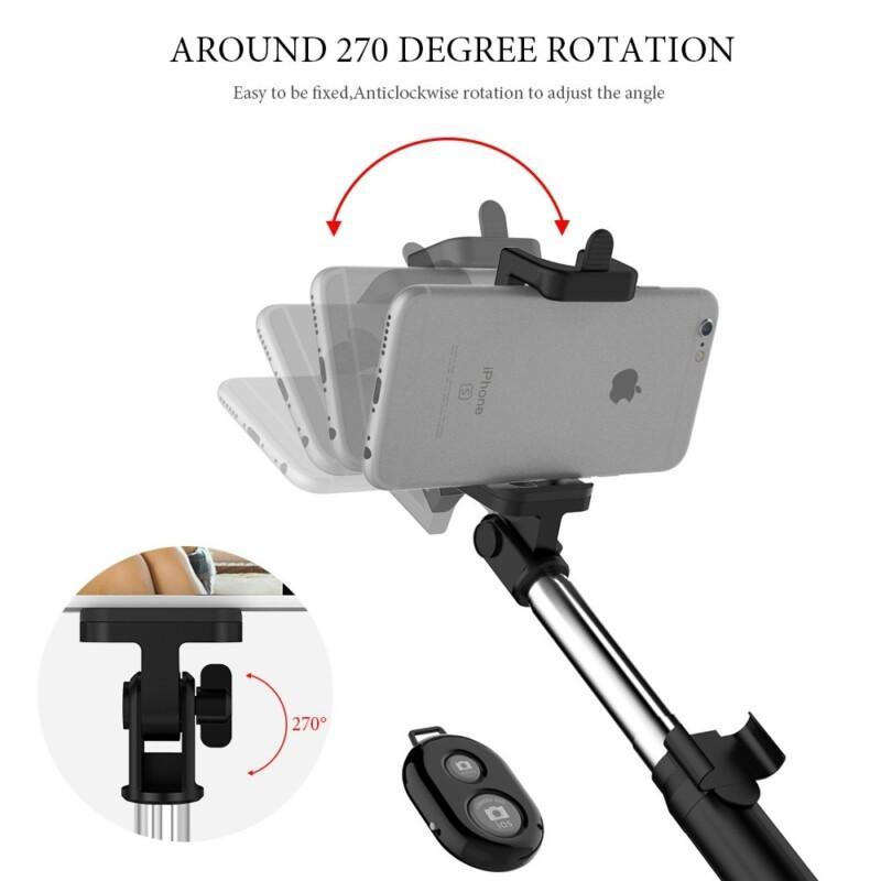 Tripod Selfie Stick Bluetooth Foldable Selfiestick For iPhone Android For Samsung Xiaomi Huawei Remote Handheld - Image 2