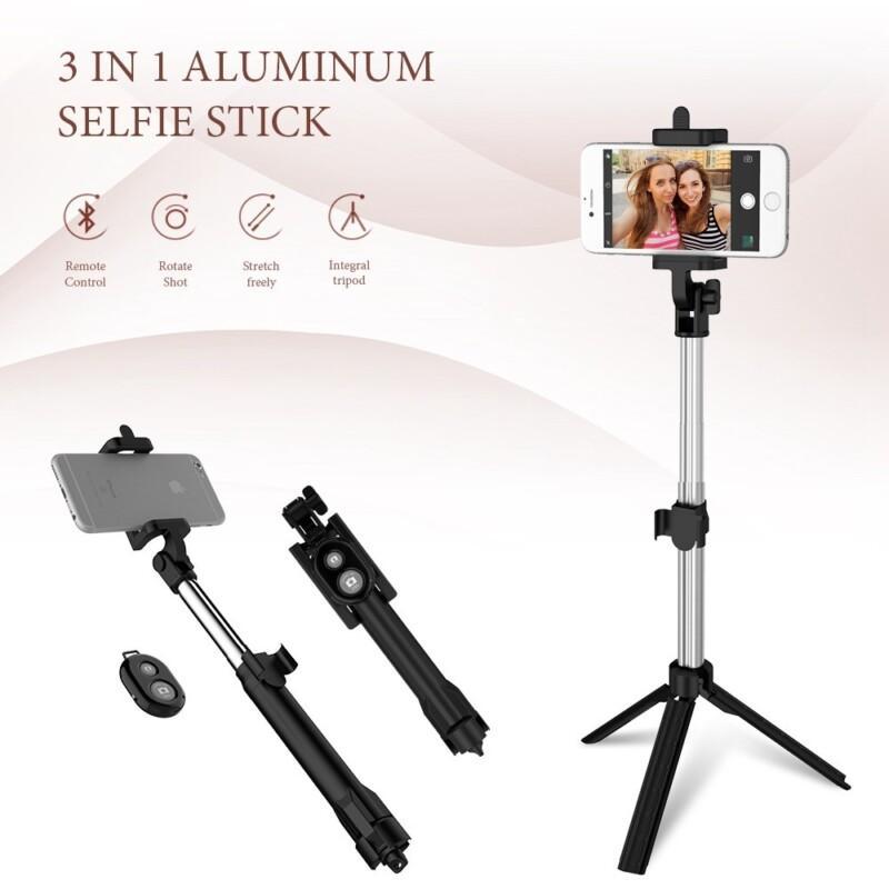 Tripod Selfie Stick Bluetooth Foldable Selfiestick For iPhone Android For Samsung Xiaomi Huawei Remote Handheld - Image 4