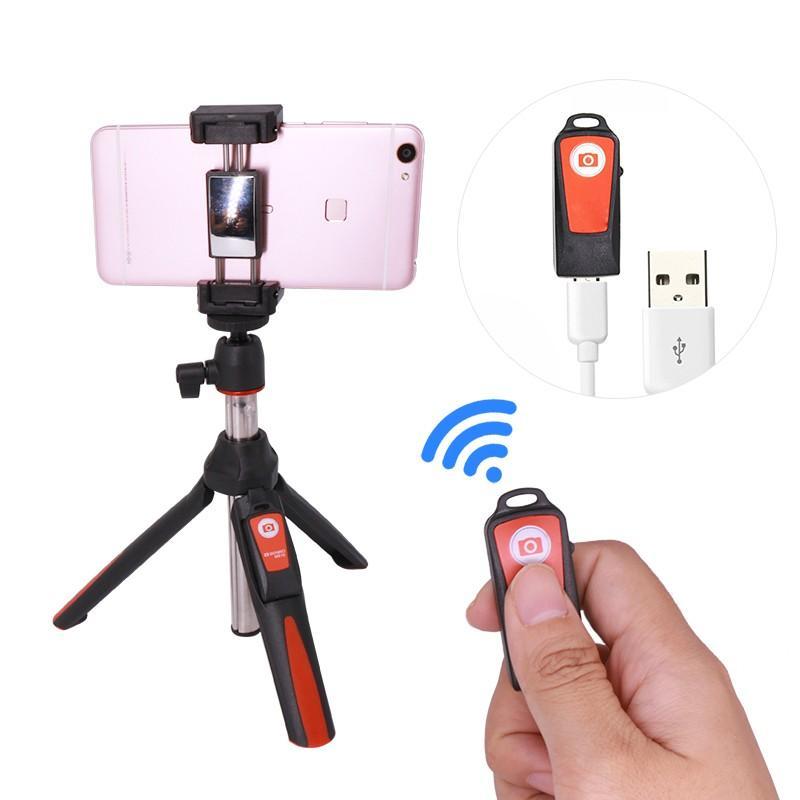 33-Inch Handheld And Mini Tripod 3 in 1 Self-Portrait Phone Selfie Stick With Bluetooth Remote for iPhone 8 Gopro - Image 3