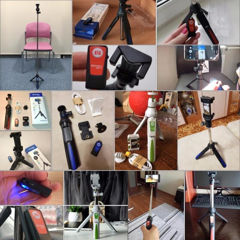 33-Inch Handheld And Mini Tripod 3 in 1 Self-Portrait Phone Selfie Stick With Bluetooth Remote for iPhone 8 Gopro - Image 5