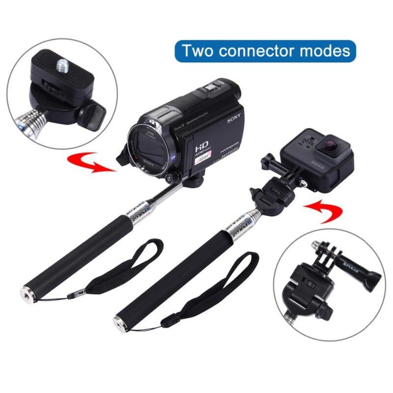 Extendable Handheld Selfie Stick Monopod for GoPro HERO5 HERO4 Session HERO 5 4 3+ 3 2 1 SJCAM SJ4000 - Image 4