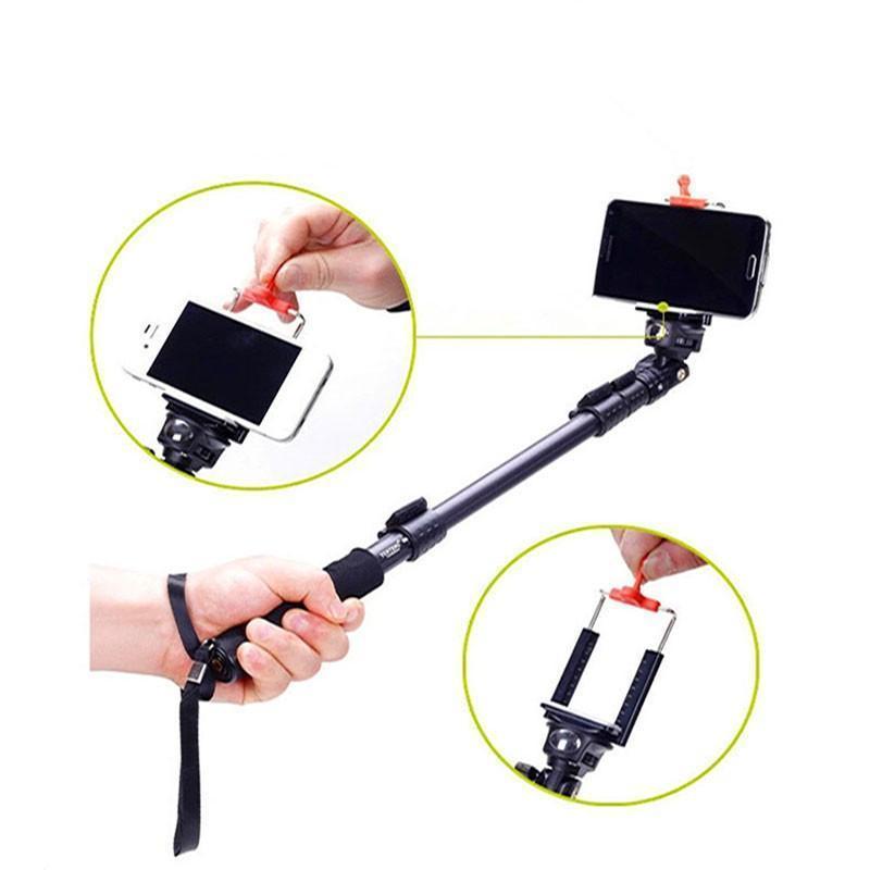 Monopod For GoPro Selfie Stick Monopod Tripod+Phone Holder For iPhone GoPro Hero Camera HD - Image 3