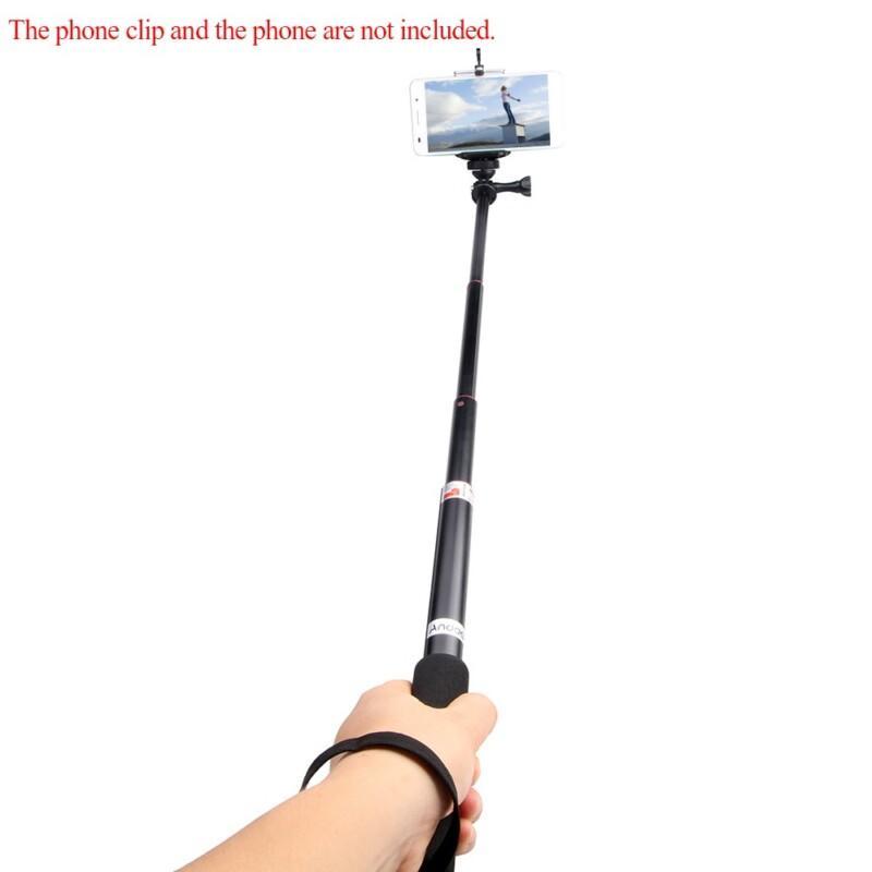 Extendable Telescopic Selfie Stick Handheld Selfie Monopod for GoPro Hero SJCAM Action Camera Smartphone - Image 3