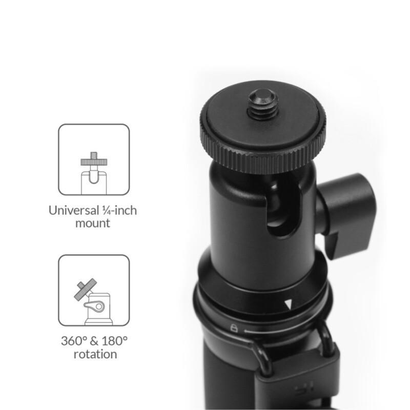 Selfie Stick and Bluetooth Remoter For Action Camera Sports Mini Camera Smart Cellphones - Image 5