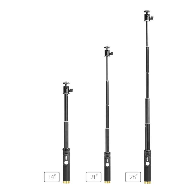 Selfie Stick and Bluetooth Remoter For Action Camera Sports Mini Camera Smart Cellphones - Image 4