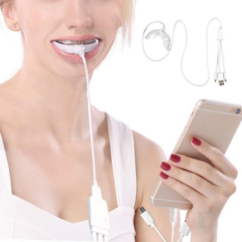 Smart LED Teeth Whitening Device 3 USB Ports For Android IOS Dental Bleaching System Tooth Whitener - Image 4