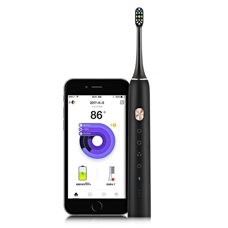 Rechargeable Sonic Electric Toothbrush Bluetooth Waterproof Smart Wireless Charge for Android iOS Mi Home APP - Image 2