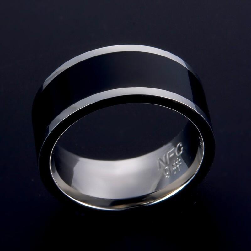 Two Chips Smart Ring For Android Phone With NFC Function Stainless Steel NFC Rings - Image 4