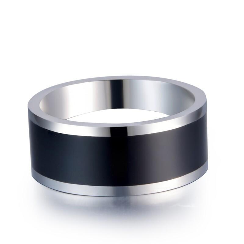 Two Chips Smart Ring For Android Phone With NFC Function Stainless Steel NFC Rings - Image 2
