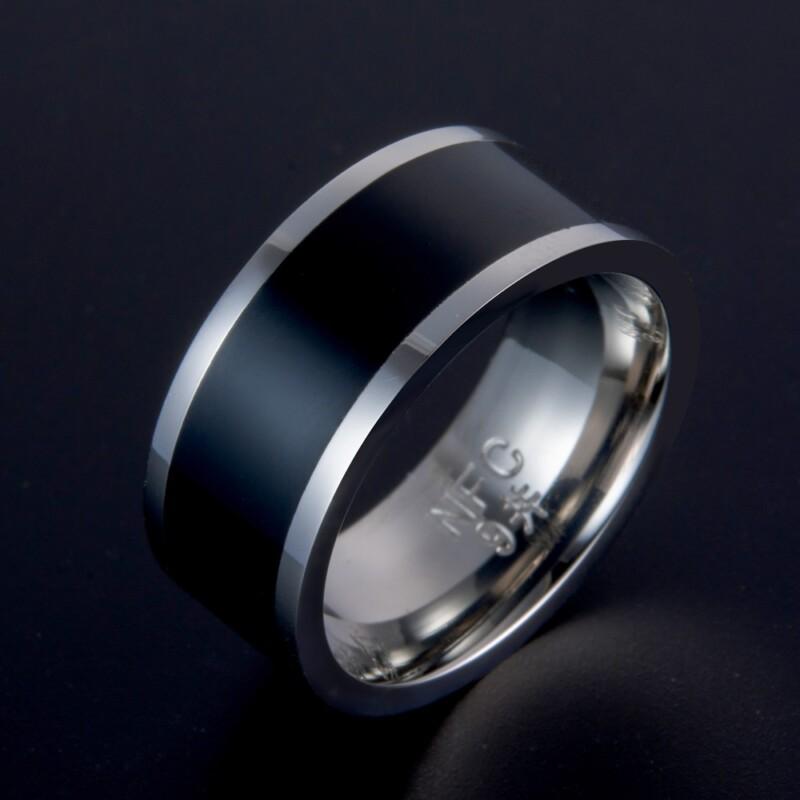 Two Chips Smart Ring For Android Phone With NFC Function Stainless Steel NFC Rings - Image 3
