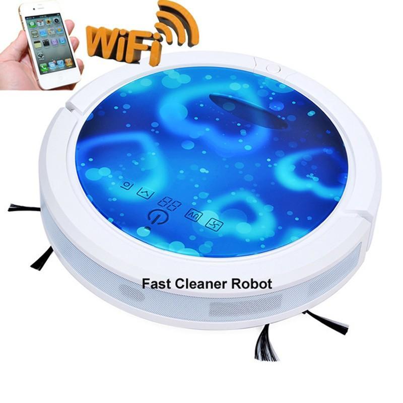 Robot Vacuum Cleaner Smartphone WIFI APP Control Wet And Dry Mop With 150ml Water Tank And 3350MAH Lithium Battery - Image 3