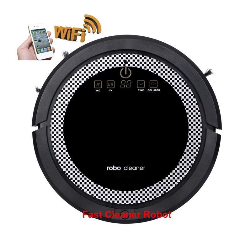 Robot Vacuum Cleaner Smartphone WIFI APP Control Wet And Dry Mop With 150ml Water Tank And 3350MAH Lithium Battery - Image 4