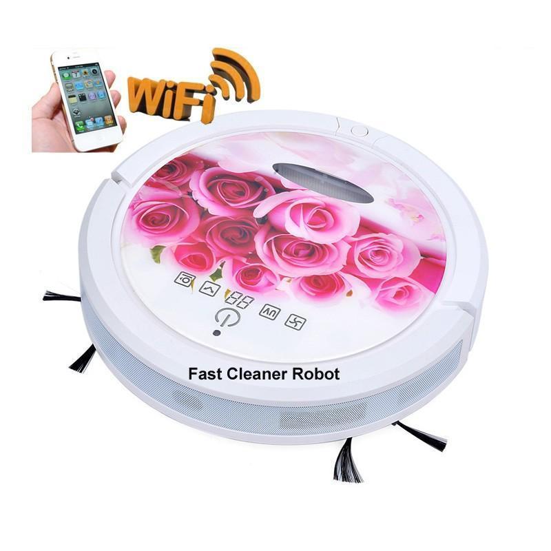 Wet And Dry Multifunctional Mini Robot Vacuum Cleaner  WIFI Smartphone App Control - Image 2