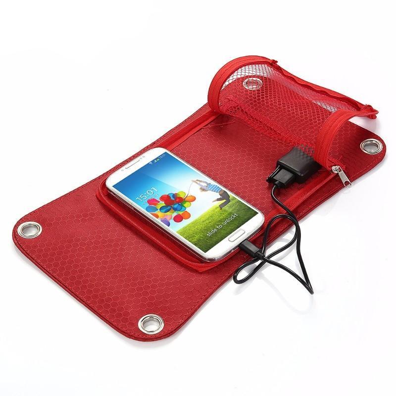 Solar Panel USB Charger Sport Cycling Water Bag Bicycle Hydration Backpack for Smart Phone - Image 3