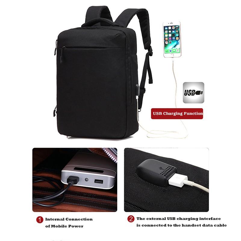 Smart USB Charge Computer Backpacks 15-Inch Laptop Bag Waterproof Creative Student Bag - Image 2