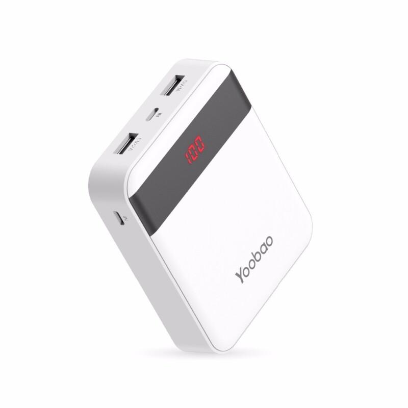 Digital Phone Battery Charger M4Pro 10000mAh Mini Colorful Mobile Power Bank 2 USB Ports 2A Output and 2A Input LED  - Image 2