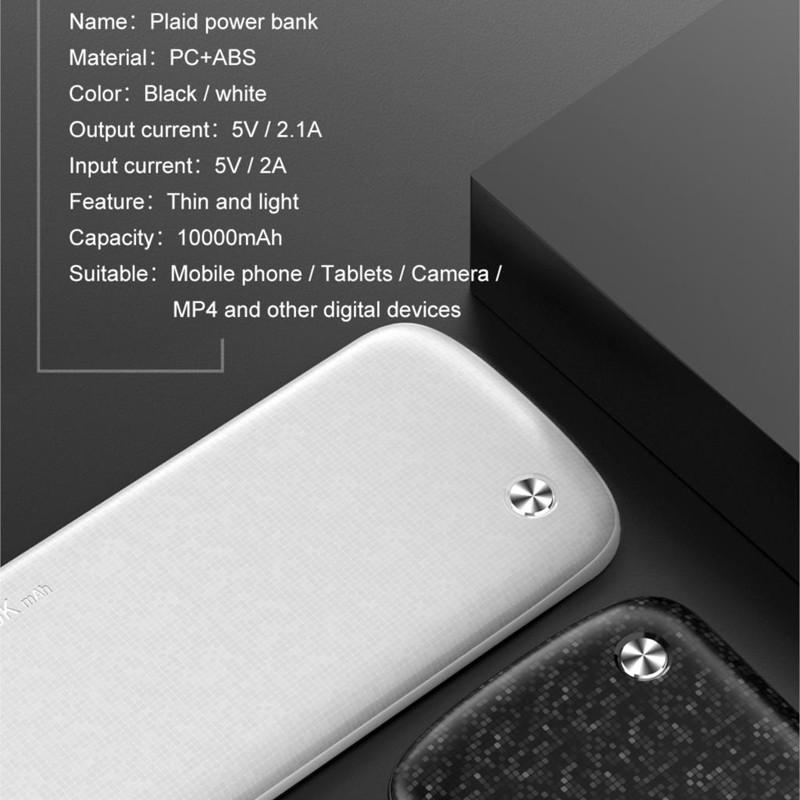 Ultra Slim Power Bank Portable 10000mAh USB Power Bank 15mm External Battery Charger For iPhone Mobile Phone - Image 6