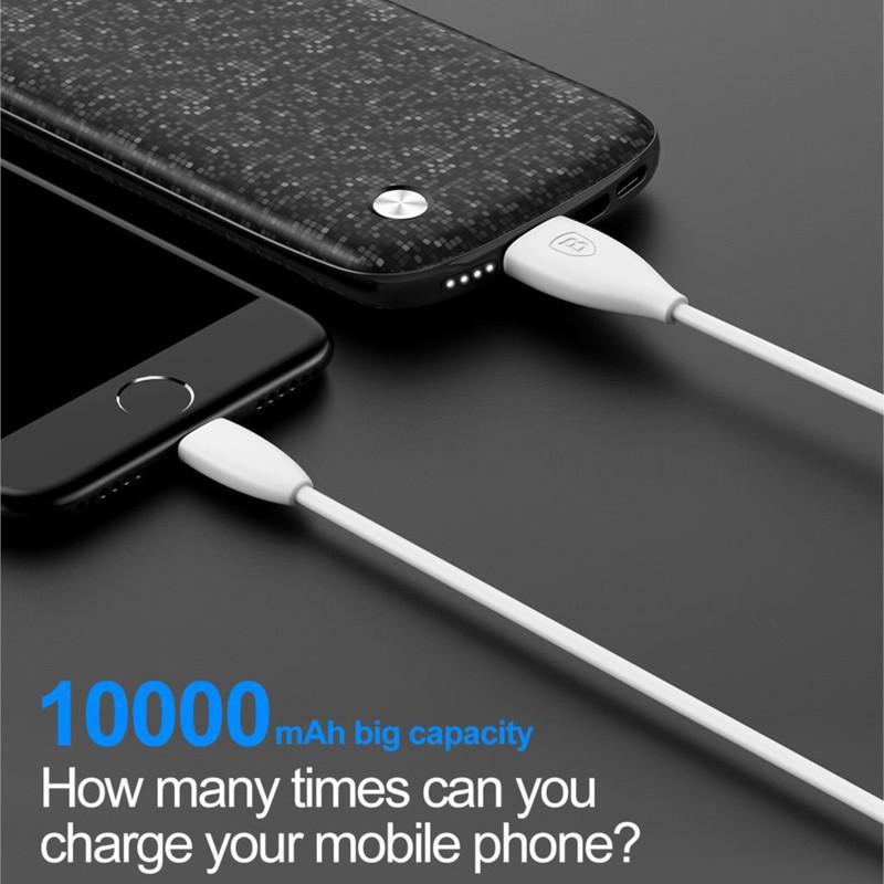 Ultra Slim Power Bank Portable 10000mAh USB Power Bank 15mm External Battery Charger For iPhone Mobile Phone - Image 3
