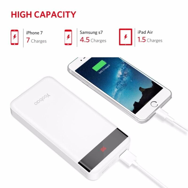 Power Bank 20000mAh Portable Charger Dual USB Output/Input (Lightning & Mircro Input) Smartphone External Battery Pack - Image 4