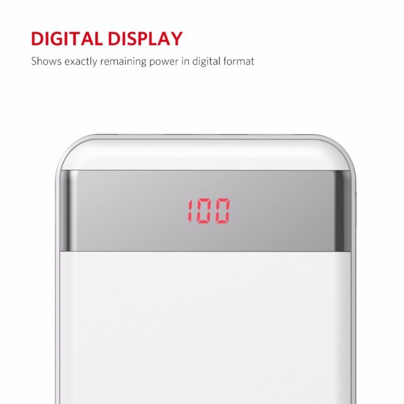 Power Bank 20000mAh Portable Charger Dual USB Output/Input (Lightning & Mircro Input) Smartphone External Battery Pack - Image 3