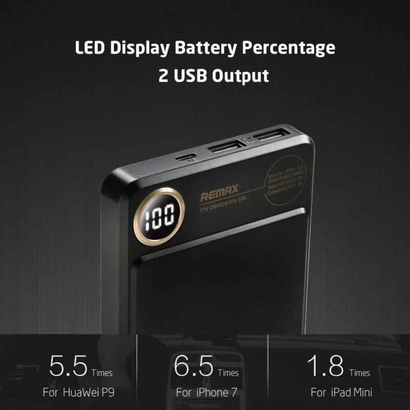 Portable Power Bank 20000mAh Dual USB Fast Polymer External Battery Charger Smartphones - Image 4