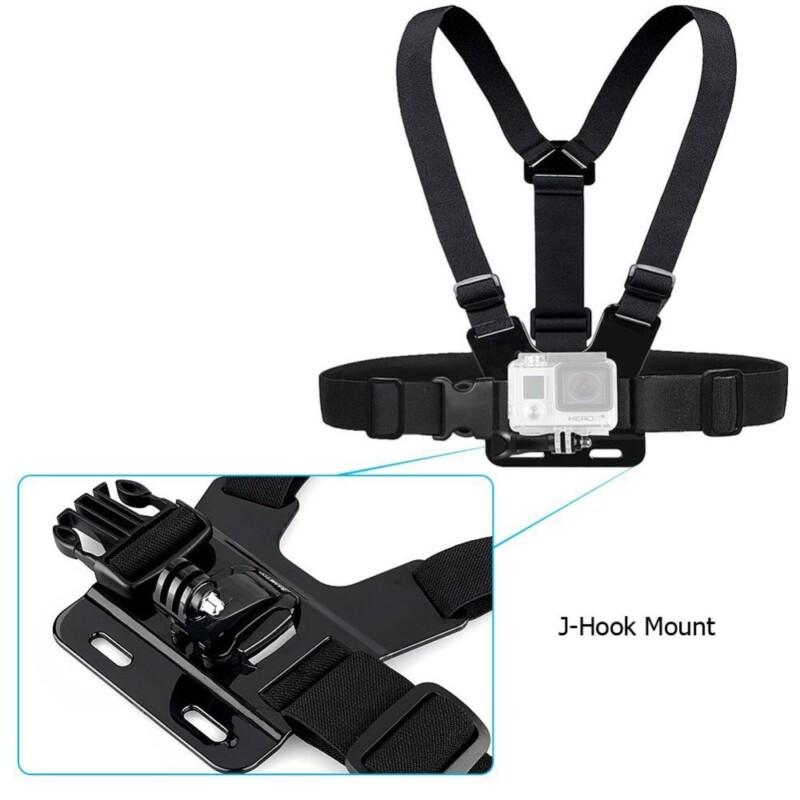 Action Camera Accessories Set Chest Head Belt Mount For GoPro Hero 5 4 SJCAM SJ4000  Mount Head Harness Strap - Image 3