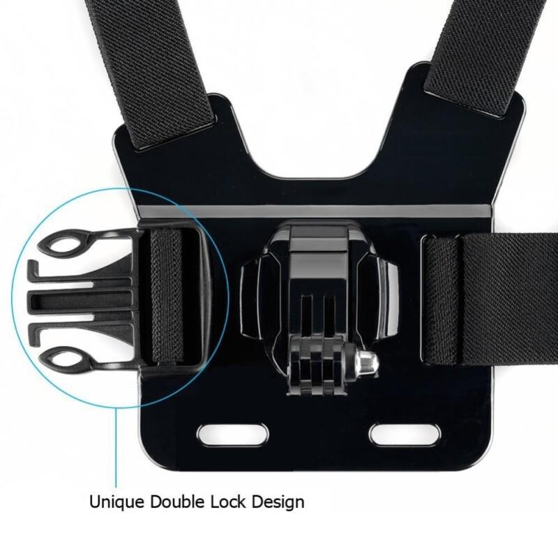 Action Camera Accessories Set Chest Head Belt Mount For GoPro Hero 5 4 SJCAM SJ4000  Mount Head Harness Strap - Image 5