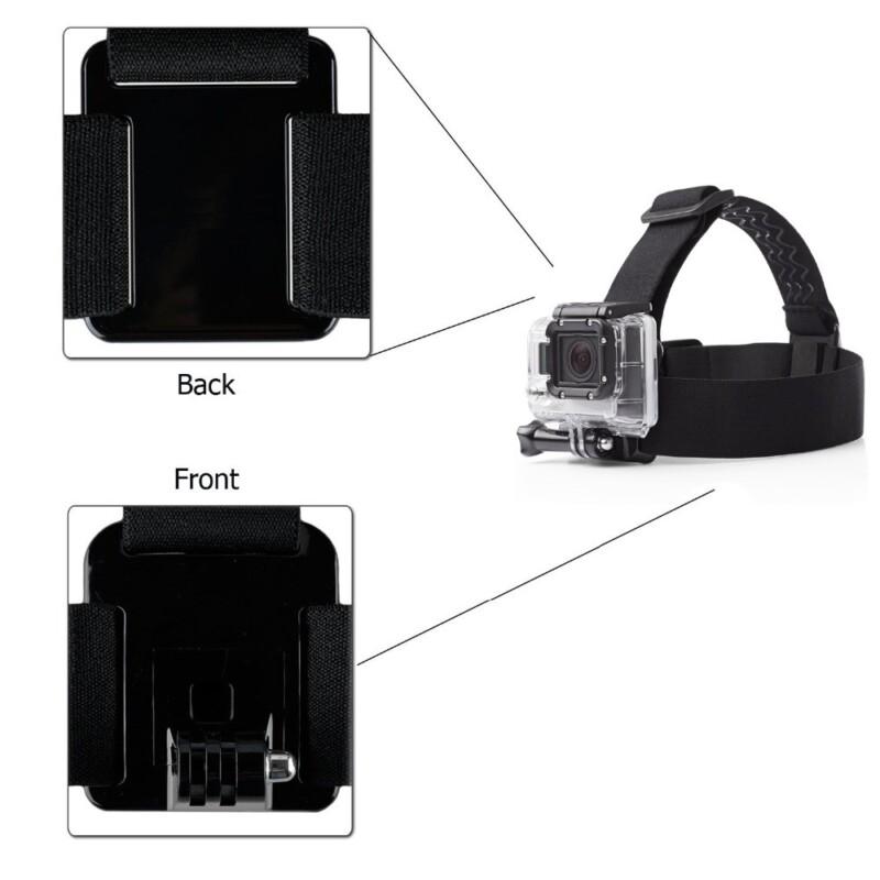 Action Camera Accessories Set Chest Head Belt Mount For GoPro Hero 5 4 SJCAM SJ4000  Mount Head Harness Strap - Image 2