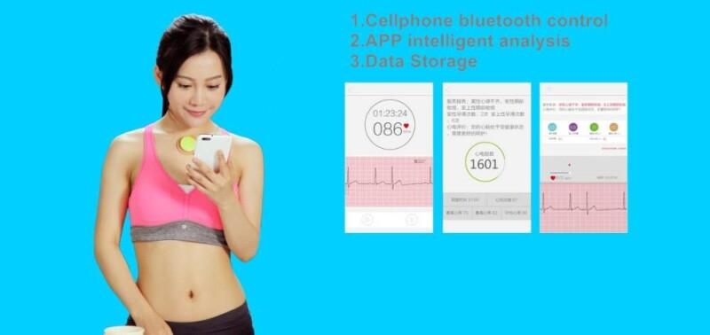 Bluetooth ECG Smartphone Digital Single Channel ECG Machine Analysis Storage Data Mini Home Health Care Stick Mode ECG Recorder - Image 3