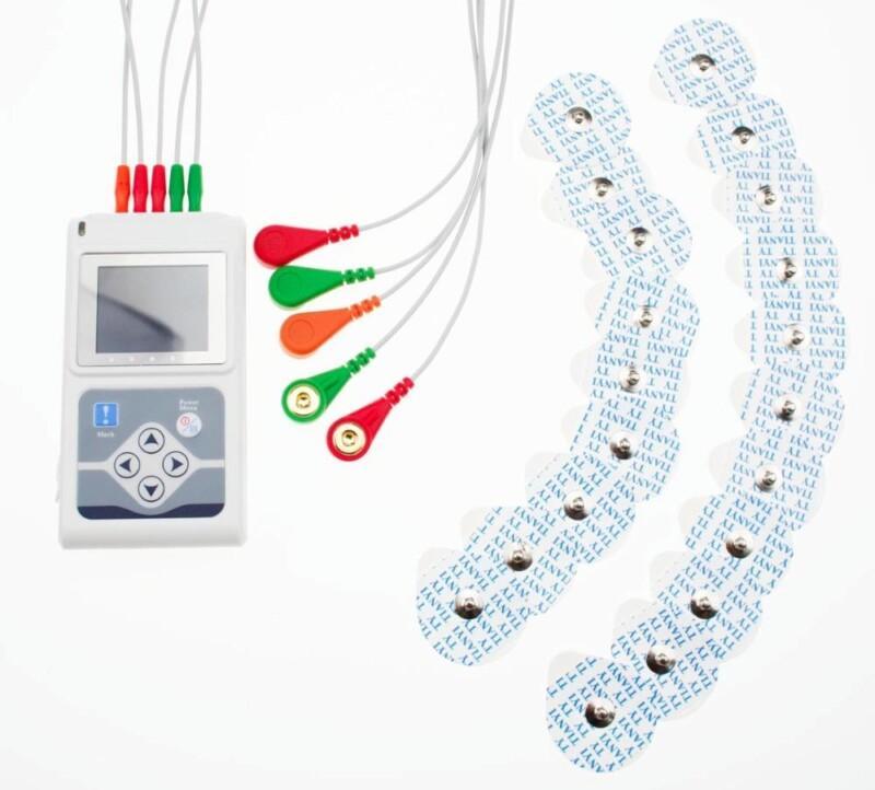 Portable Monitor ECG Recorder Cable 3 Channels Heart Monitoring 24 Hours Dynamic System - Image 6