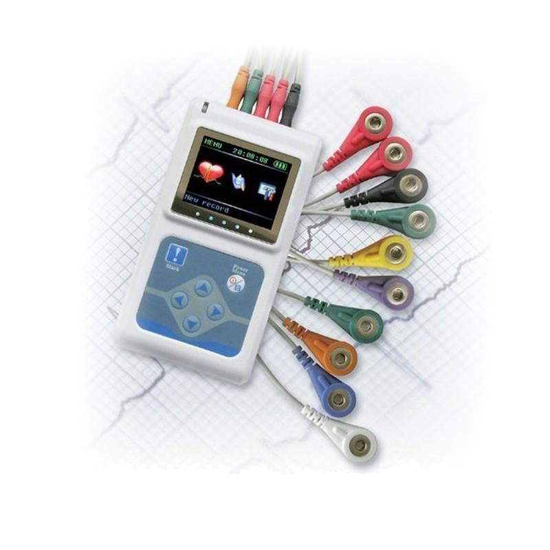 Portable Monitor ECG Recorder Cable 3 Channels Heart Monitoring 24 Hours Dynamic System - Image 2