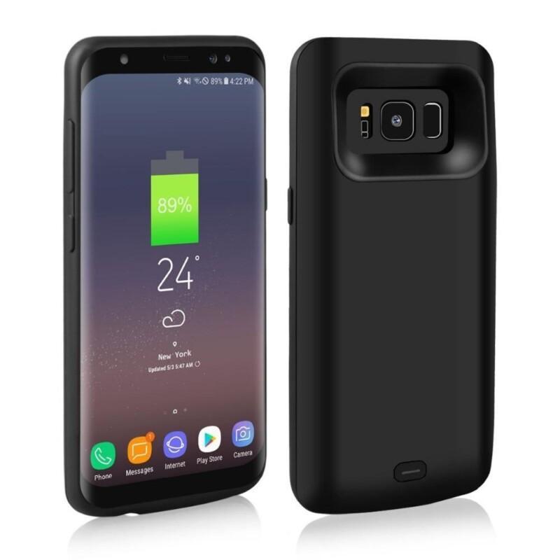 Battery Charger Case Cover For Samsung Galaxy S8 5000mAh  And S8 Plus 5500mAh With QI Wireless Charging Receiver - Image 2