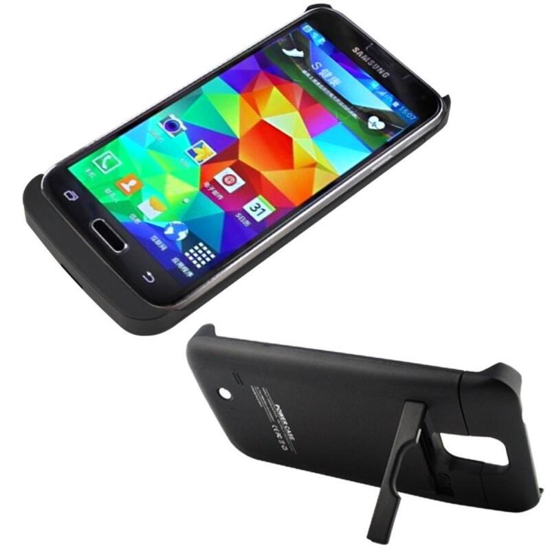 Battery Case Charger Case 3800mAh Power Bank Pack Cover Case With Stand for Samsung Galaxy S5  - Image 2