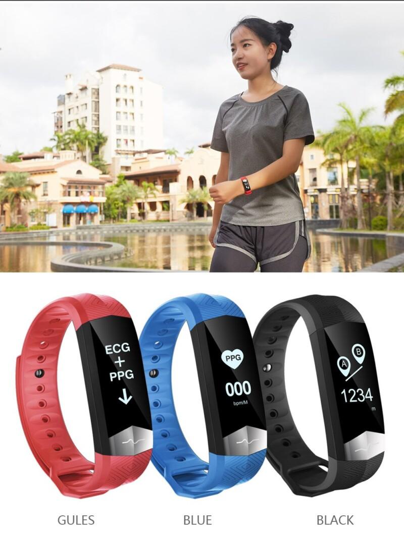 Portable Smart Wristband ECG Health Band Bracelet Heart Rate Monitor Sleep Fitness Tracker Pedometer For Android iOS - Image 5