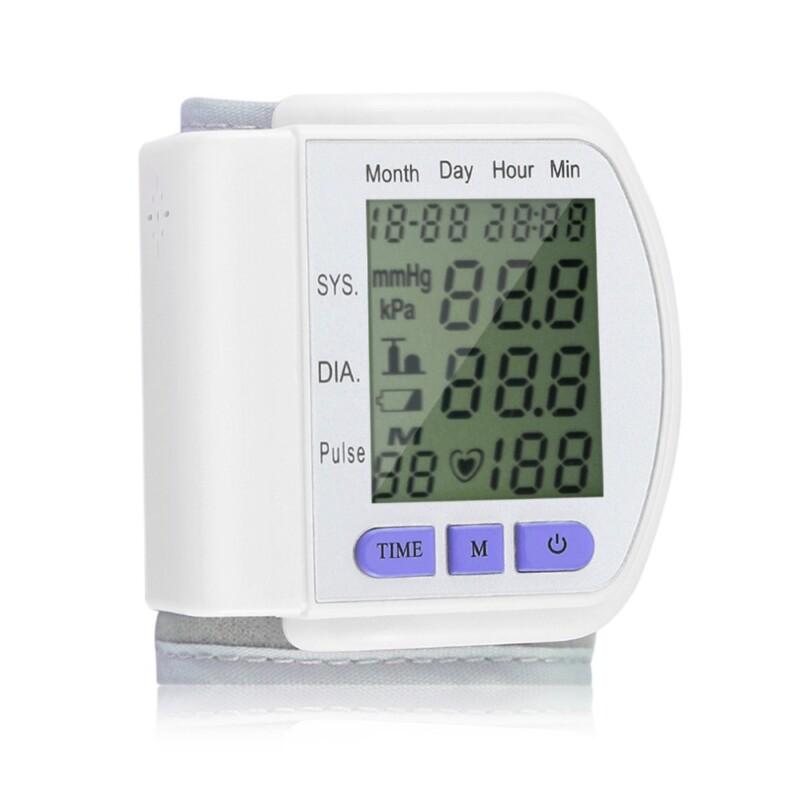 Digital LCD Automatic Wrist Blood Pressure Monitor Heart Beat Rate Pulse Meter Measure - Image 4