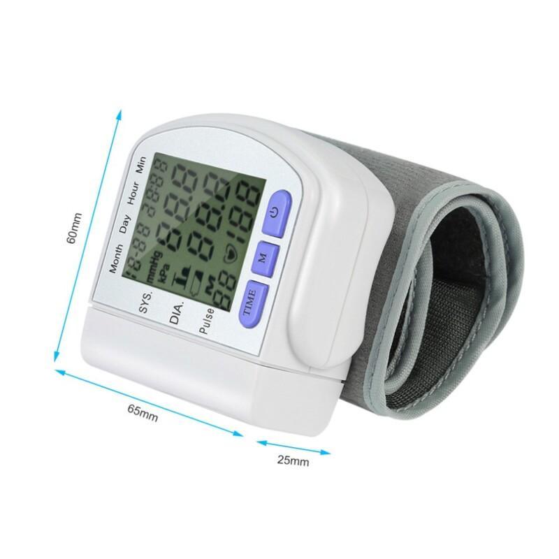 Digital LCD Automatic Wrist Blood Pressure Monitor Heart Beat Rate Pulse Meter Measure - Image 2