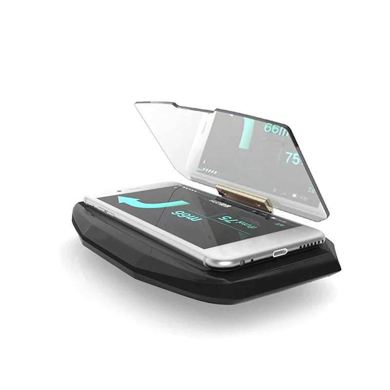 Head Up Display Phone Holder Car GPS Windscreen Projector  GPS Navigation Image Reflector For Smart Phones Car With Bracket - Image 4