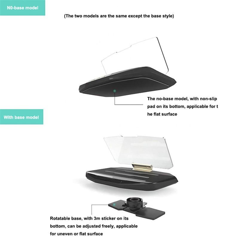 Head Up Display Phone Holder Car GPS Windscreen Projector  GPS Navigation Image Reflector For Smart Phones Car With Bracket - Image 6