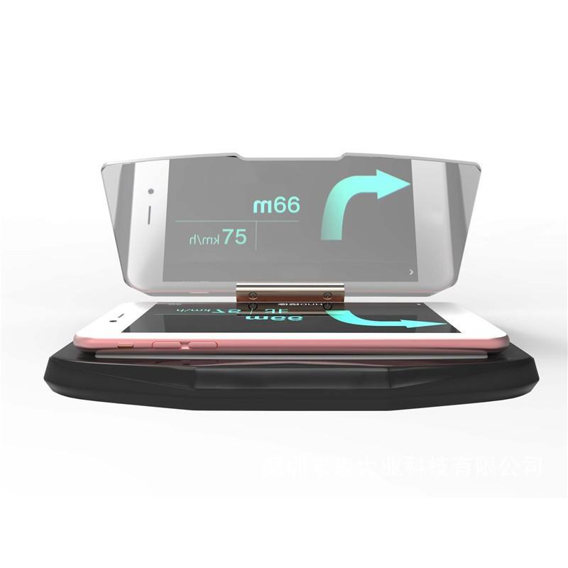 Head Up Display Phone Holder Car GPS Windscreen Projector  GPS Navigation Image Reflector For Smart Phones Car With Bracket - Image 3