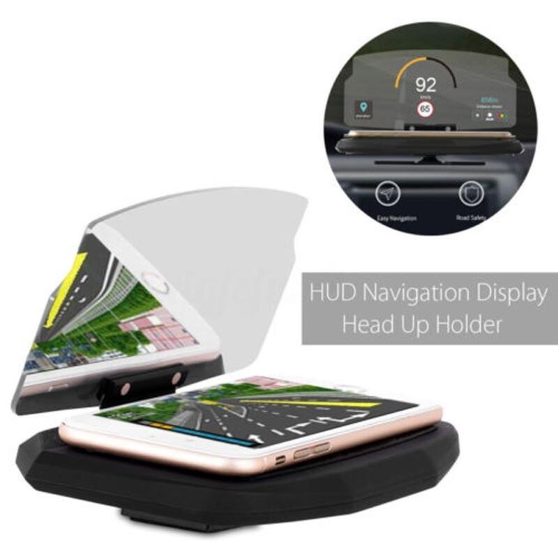 Smartphone Head Up GPS Display Holder Car Windscreen Projector Multi-function - Image 4