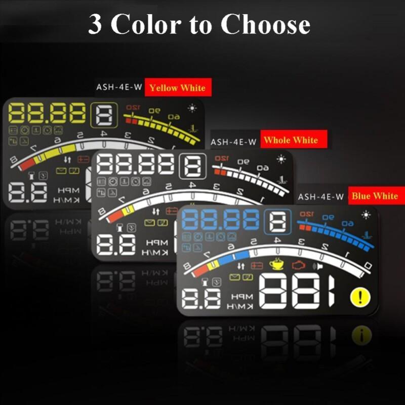 5.5" Head Up Display Car HUD Bracket for Self-Adaptive Car Fuel etc Parameter Display With Speeding Warning - Image 3