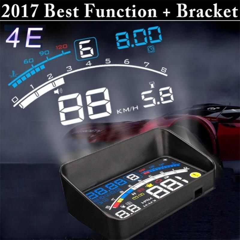 5.5" Head Up Display Car HUD Bracket for Self-Adaptive Car Fuel etc Parameter Display With Speeding Warning - Image 6