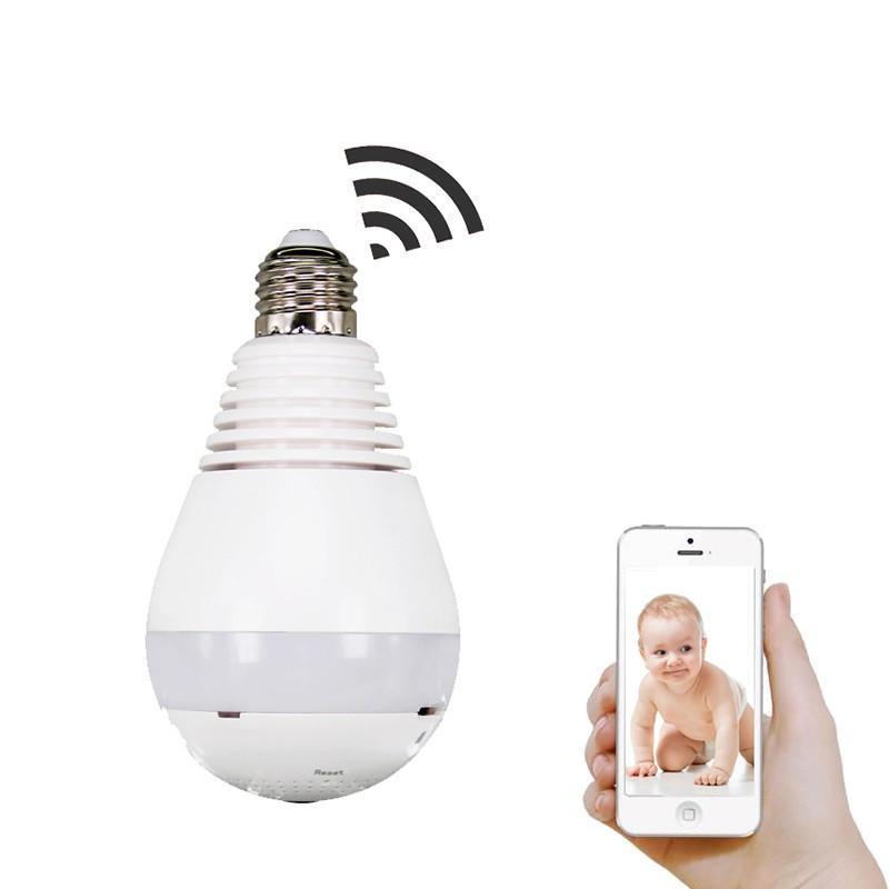 IP Camera Bulb Light Wireless Wifi Home Security 1.3MP 960P Fisheye 360 Degree Panoramic P2P Onvif Audio Surveillance Camera - Image 6