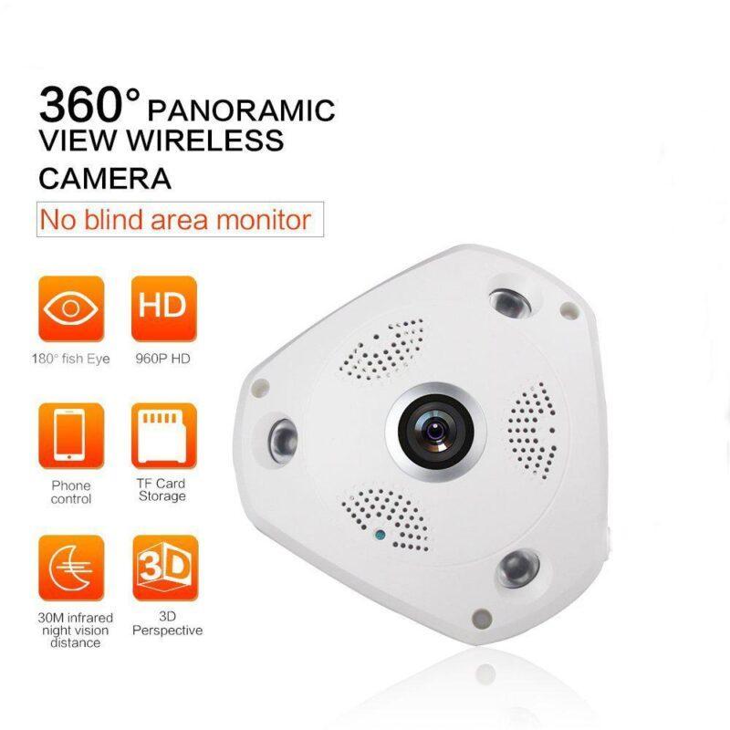 HD 960P 3D Wide-Angle Indoor 360 Degree Panoramic Camera Wireless Remote Night Vision Security Dome IP Camera With Fisheye Surveillance - Image 3