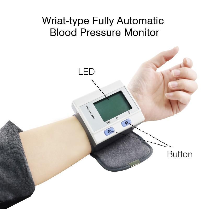 Portable Wrist Blood Pressure Monitor Tonometer Sphygmomanometer Monitor - Image 4