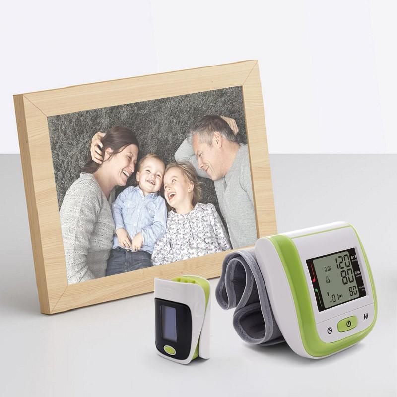 Smart Wrist Blood Pressure Monitor  Sphygmomanometer And Digital Fingertip Pulse Oximeter SpO2 - Image 3