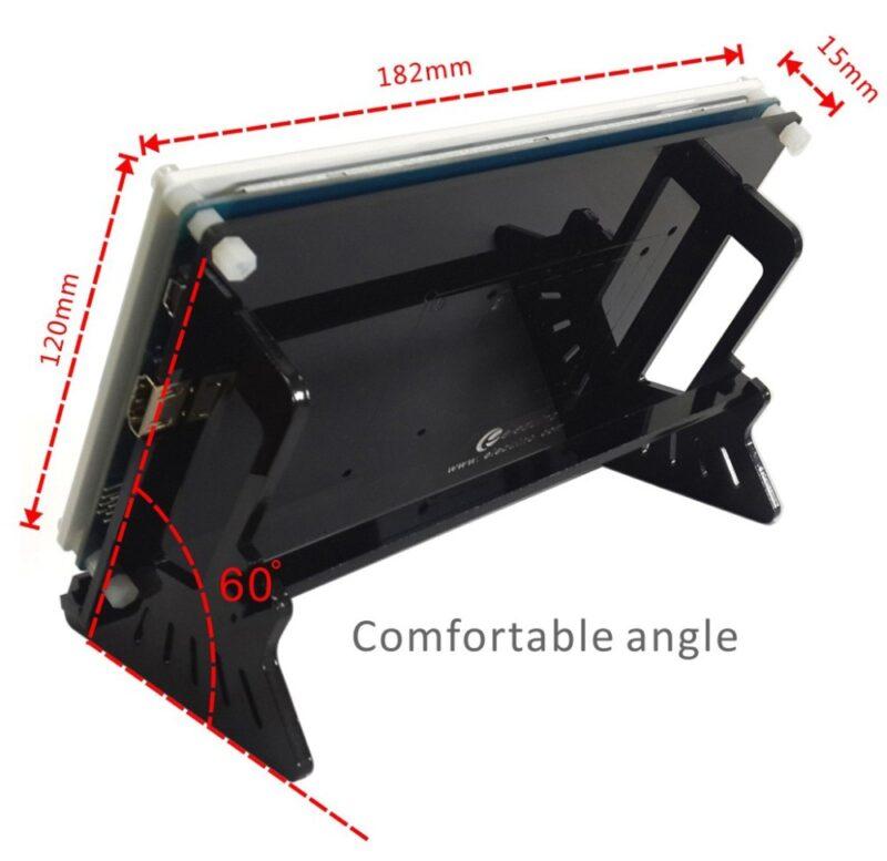 7 Inch 800 x 480 Raspberry Pi Pixel IPS Hdmi Input Capacitive TouchScreen Display LCD with Case - Image 3